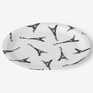 Assiettes En Carton Tours Eiffel