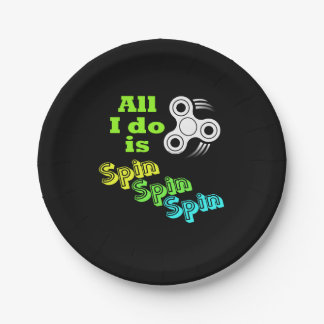 Assiettes En Carton Tout ce que je fais, c'est de Spin Fidget Spinner