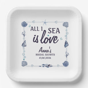 Assiettes En Carton tout ce que je vois est un amour de douche de mari