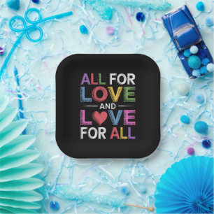 Assiettes En Carton Tout Pour L'amour Et L'amour Pour Tout Mois De La