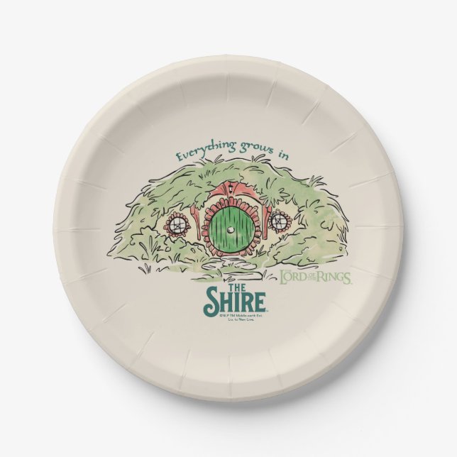 Assiettes En Carton Tout pousse dans LA COMTÉ™ (Devant)
