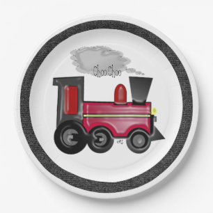 Assiettes En Carton Train Choo