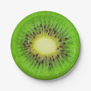 Assiettes En Carton tranche de Kiwi