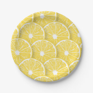 Assiettes En Carton Tranches de citron