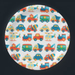 Assiettes En Carton Transport Cute Colorful Voitures Camions Anniversa<br><div class="desc">HONK,  BEEP,  TRANSPORT DE VOITURE THÈME D'ANNIVERSAIRE. VÉHICULES COLORÉS VERT ROUGE ET BLEU,  Y COMPRIS VOITURE,  TRAIN,  HÉLICOPTÈRE,  CAMION DE GARBAGE,  BUS ET VOITURE DE POLICE. FOURNITURES ANNIVERSAIRES DE ENFANTS MODIFIABLES.</div>