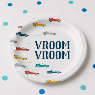 Assiettes En Carton Transportation Vroom Vroom