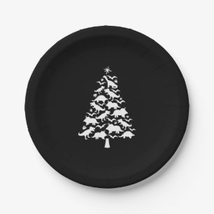 Assiettes En Carton Tree Rex Christmas Tee