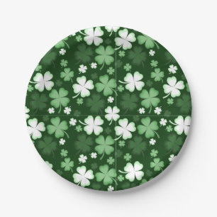 Assiettes En Carton Trèfle vert, jour de la Saint-Patrick