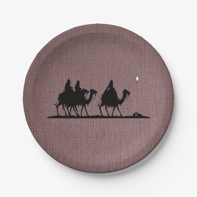 Assiettes En Carton Trois hommes sages (Devant)