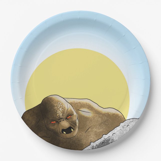 Assiettes En Carton Troll (Devant)