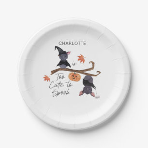 Assiettes En Carton Trop mignon pour parler Halloween Birthday Bats No