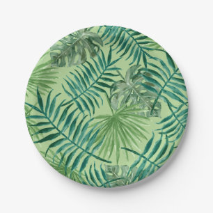 Assiettes En Carton Tropical Party Palm Feuille Beach Wedding