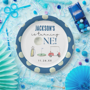 Assiettes En Carton Trou En Un Garçon De Golf Anniversaire