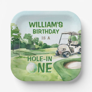 Assiettes En Carton Trou en un Golf Par tee 1er anniversaire