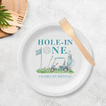 Assiettes En Carton Trou en un Golf Par tee Boy 1er anniversaire<br><div class="desc">Trou en un Golf Par tee Boy 1er Plaques Papier Anniversaire</div>