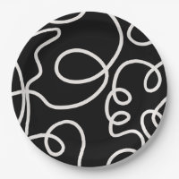 Trucs De Brosse Abstrait Noir Et Blanc