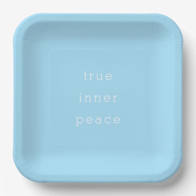Assiettes En Carton True Inner Peace  (Recto)