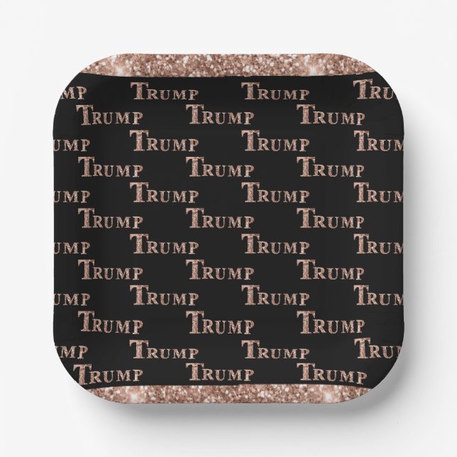 ASSIETTES EN CARTON TRUMP (Recto)