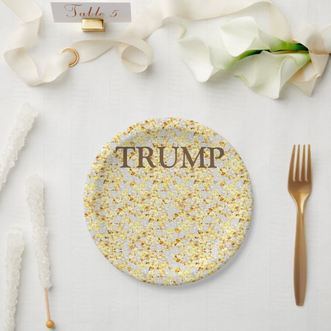 ASSIETTES EN CARTON TRUMP (Mariage)