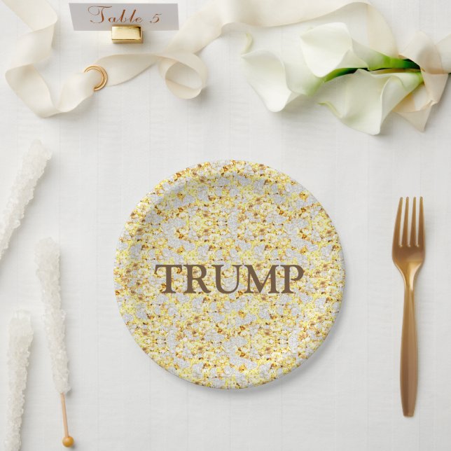ASSIETTES EN CARTON TRUMP (Mariage)
