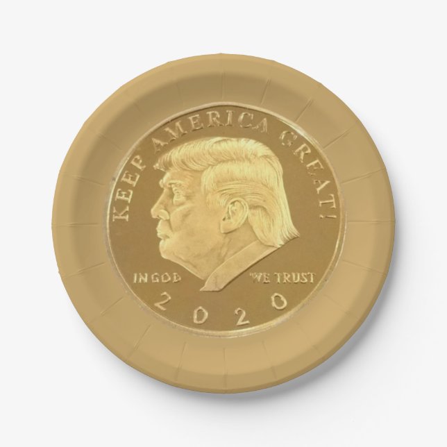 ASSIETTES EN CARTON TRUMP 2020 (Devant)