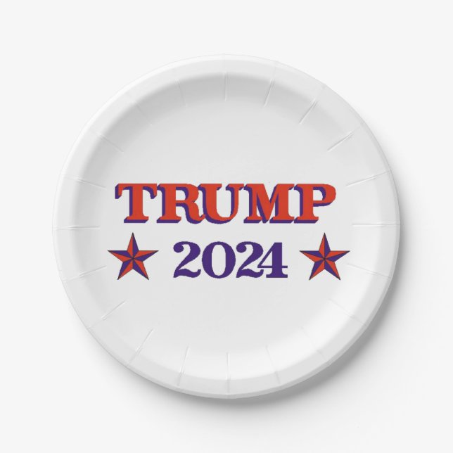 ASSIETTES EN CARTON TRUMP 2024 (Devant)