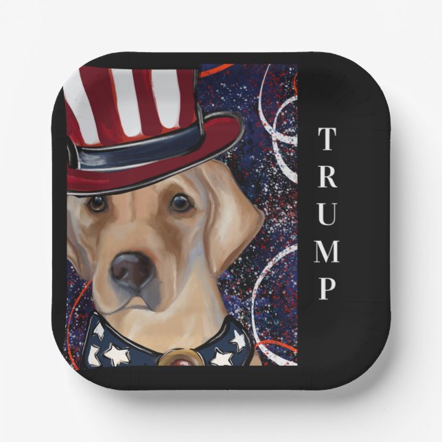 ASSIETTES EN CARTON TRUMP 2024 (Recto)