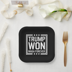 Assiettes En Carton Trump a gagné la 47e élection présidentielle améri