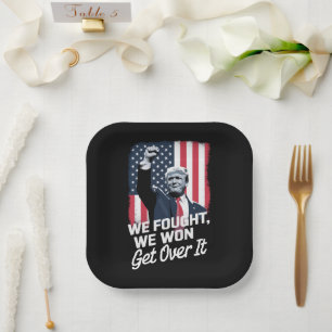 Assiettes En Carton Trump a Gagné Passer à Autre Chose Victoire de Tru
