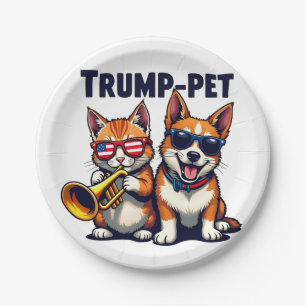 Assiettes En Carton Trump familier Trump Rendre nos animaux en sécurit