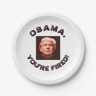 Assiettes En Carton Trump Inauguration 2017 Couleur personnalisée