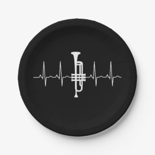 Assiettes En Carton Trumpet - Trumpet Hearbeat cadeau