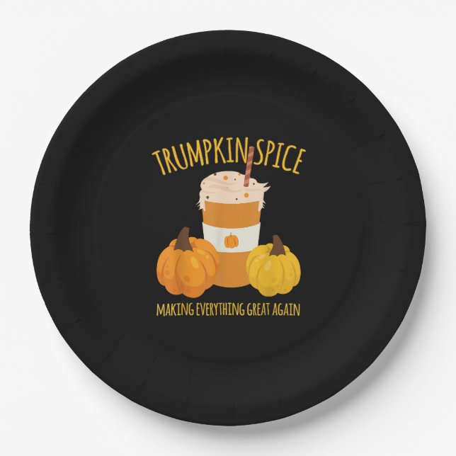 Assiettes En Carton Trumpkin Spice Thankgiving Making Everything Grea (Devant)