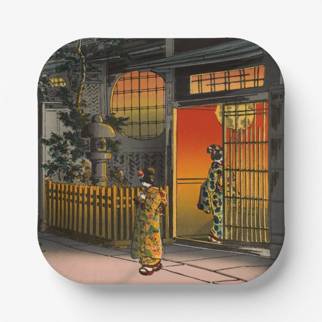 Assiettes En Carton Tsuchiya Koitsu - Side Street Araki à Yotsuya (Recto)