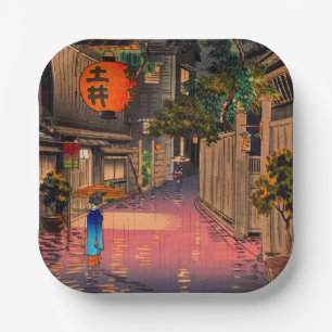 Assiettes En Carton Tsuchiya Koitsu - Soirée à Ushigome