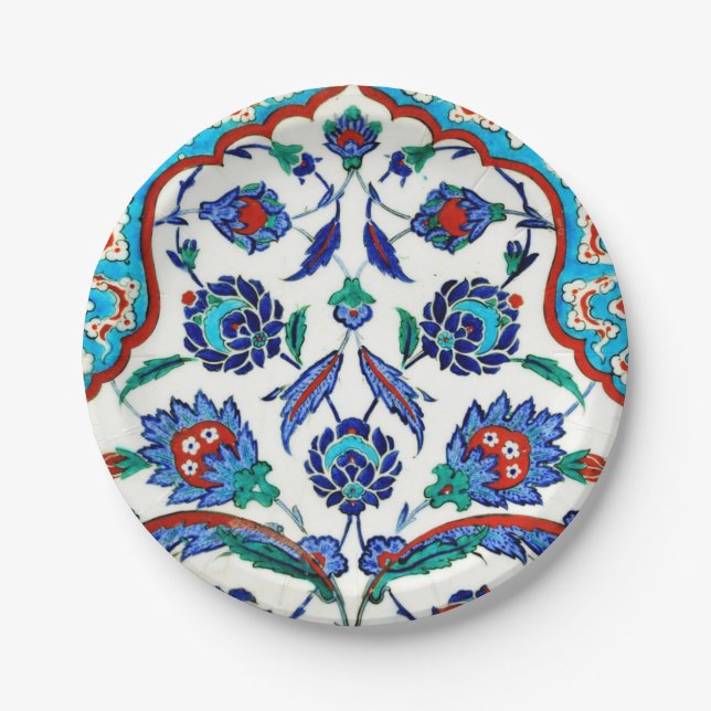 Assiettes En Carton tuile d'iznik (Devant)