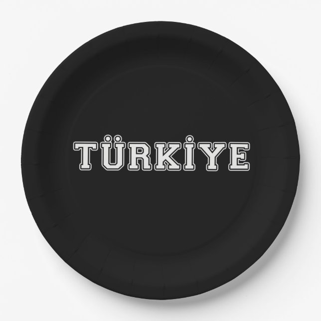Assiettes En Carton Türkiye (Devant)