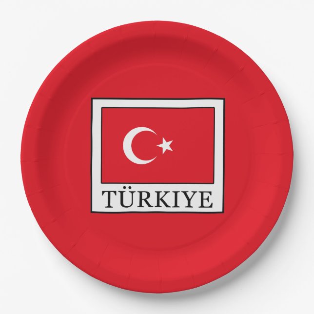 Assiettes En Carton Türkiye (Devant)