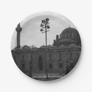 Assiettes En Carton Turquie vintage Istanbul mosquée Beyazit camii Can