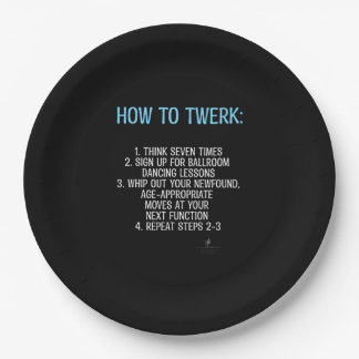 Assiettes En Carton Tutoriel de Twerking - PAS! 9 pouces