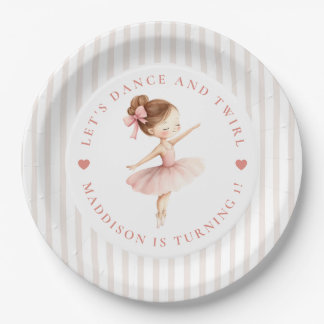 Assiettes En Carton Tutu Ballerina Ballet Dancer Girl Birthday
