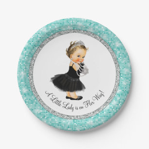Assiettes En Carton Tutu Ballerine Perle Petite Fille Bébé Fille Showe
