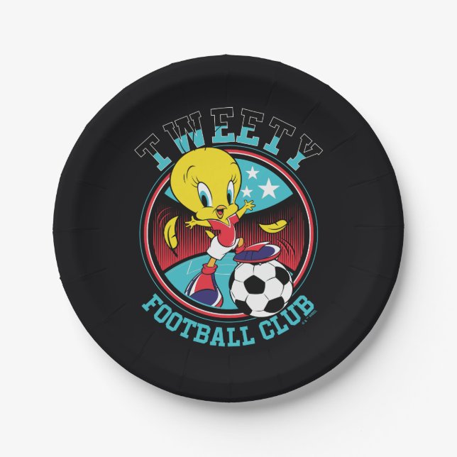 Assiettes En Carton TWEETY™ Football Club Badge (Devant)