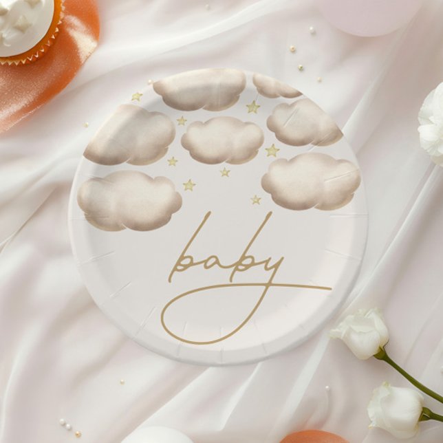 Assiettes En Carton Twinkle Little Star Ivory (Créateur téléchargé)