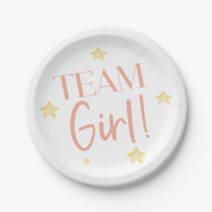 Assiettes En Carton Twinkle Little Star Team Boy Blue Gender Reveal