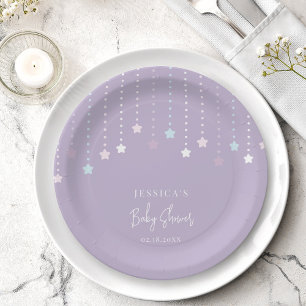 Assiettes En Carton Twinkle Twinkle Little Star Baby shower