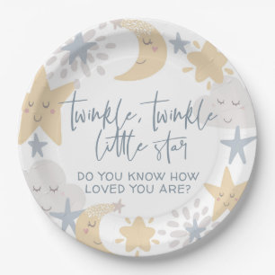 Assiettes En Carton Twinkle Twinkle Little Star Nursery Baby shower