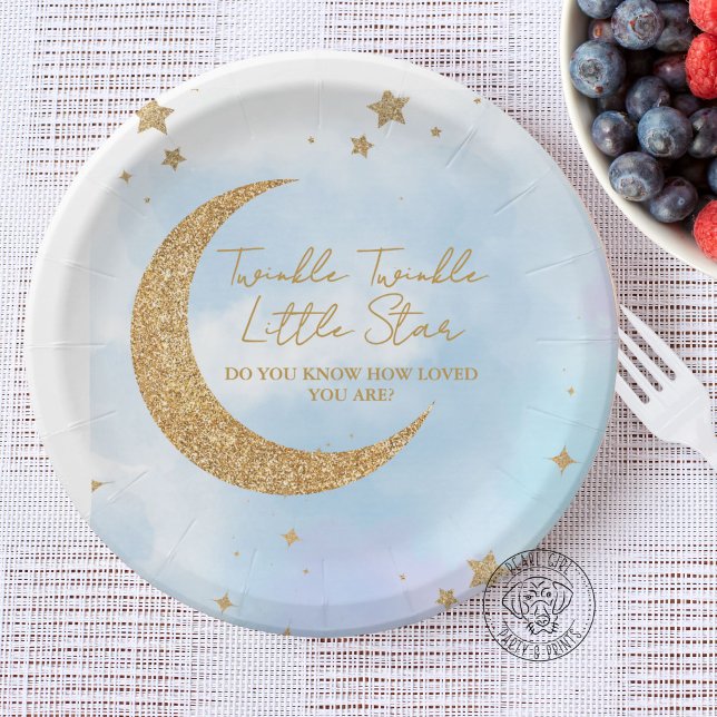 Assiettes En Carton Twinkle Twinkle Little Star Paper Plate (Créateur téléchargé)