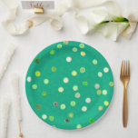 Assiettes En Carton Twisty Polka Dot Spirals Green Paper Party Plates<br><div class="desc">Paper Plates in our Twisty Polka Dot Spirals design in green. Part of a versatile, decorative collection with yellow, green, orange as the primary color schemes - a collection featuring coordinated patterns and designs created to work together. The focus is on clean, balanced visuals that are easy to mix and...</div>
