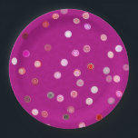 Assiettes En Carton Twisty Polka Dot Spirals Pink Paper Party Plates<br><div class="desc">Paper Plates in our Twisty Polka Dot Spirals design in pink. Part of a versatile, decorative collection with blue, pink, and purple as the primary color schemes - a collection featuring coordinated patterns and designs created to work together. The focus is on clean, balanced visuals that are easy to mix...</div>